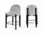 Torino - Counter Stool With Brushed Black Base
