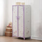 Priya II - Wardrobe - White & Light Synthetic Leather Rple