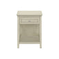 Accent End Table, 2 Tier, Storage Drawer, Transitional Style