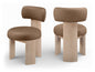 Atelier - Vegan Leather Upholstered Dining Chair (Set of 2) - Painted Natural Frame