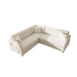 L-Shaped Couch With Pull-Out Bed, Oversize Convertible Sleeper Sofa With Side Pocket & USB Port
