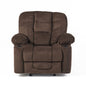 Luxurious Manual Recliner Chair With Skin-Friendly Fabric And Dual Cup Holders