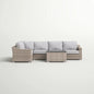 Stylish Sofa Seating Group With Cushions Perfect For Outdoor Gatherings