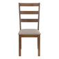 Dining Chair, Side, Upholstered For Dining Room, Transitional (Set of 2) - Beige