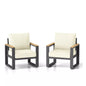 All-Weather Patio Armchairs With Thick Cushions (Set of 2)