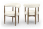Sable - Vegan Leather Upholstered Dining Chair (Set of 2) - Brown Base