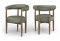 Sable - Vegan Leather Upholstered Dining Chair (Set of 2) - Brown Base
