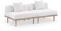 Laguna - 2 Piece Resilient Water Resistant Fabric 71" Outdoor Patio Armless Modular Loveseat