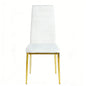 Dining Chair (Set of 4) - Gold / White