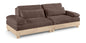 Turin - Chenille Fabric Upholstered Modular Sectional - Brown