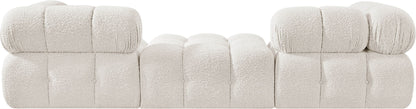 Ames - 3 Piece Boucle Modular Sofa With 1 Backless Seat