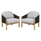Grotta - Outdoor Wood Club Chair (Set of 2)