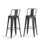 Rayne - Curved Back Metal Stool (Set of 2)