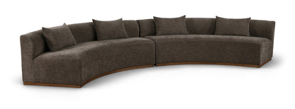 Avanti - 182.5" Chenille Fabric Upholstered 2 Piece Modular Sectional