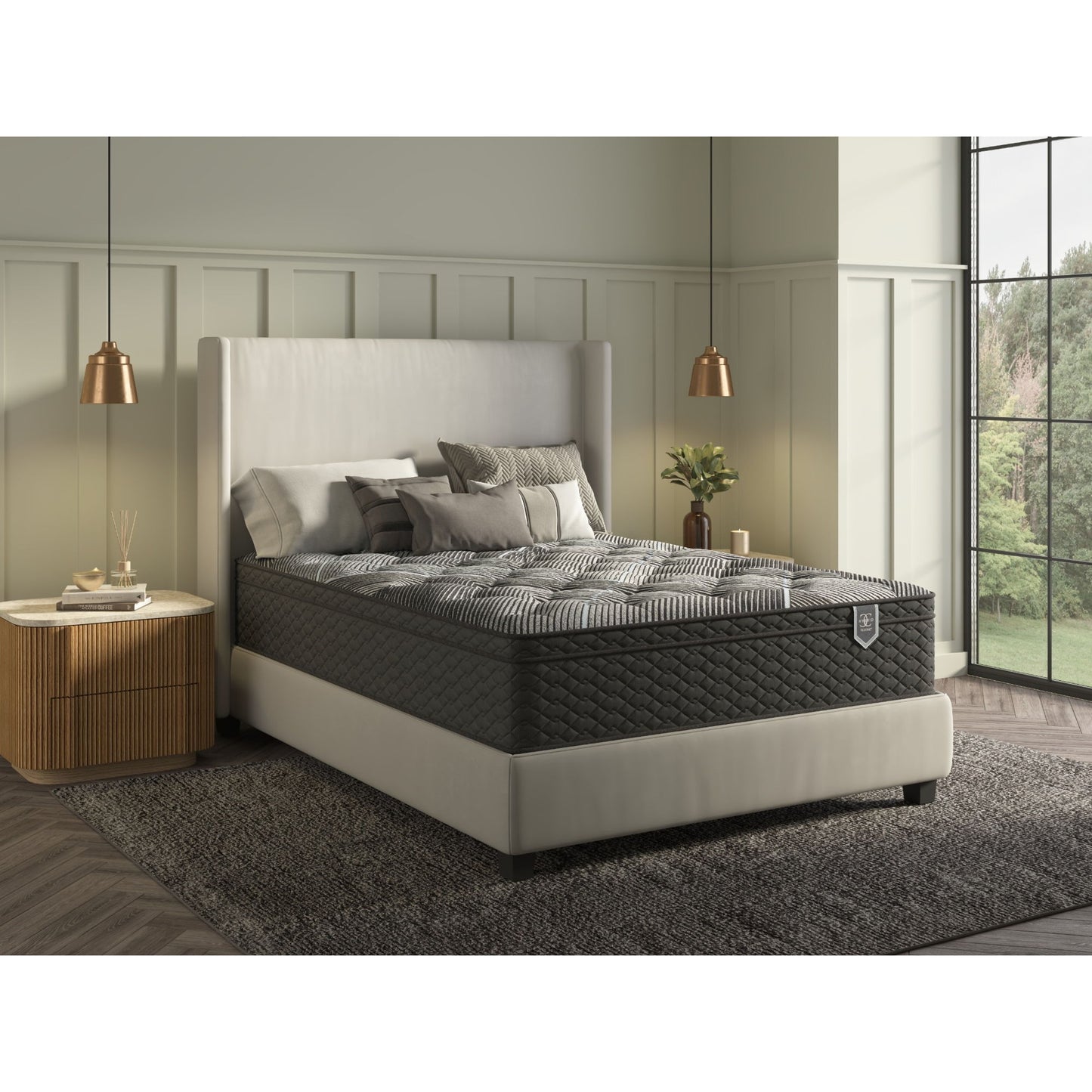 Comfort Care - Hybrid Restful Nights Plush Mattress With 12 Piece Comfort Bedding Pack