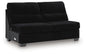 SimpleJoy - Armless Loveseat - Onyx