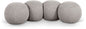 Apollo - Boucle Fabric Bench