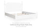 Rowlenstown - California King Poster Rails - Antique White