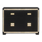 Lively - Dresser With Glitter Detail And Thick Bar Handle Hardware - Black