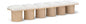 Pavilion - 6 Piece Modular Bench With Natural Base