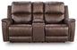 Bleckley - Power Reclining Loveseat With Console / Adjustable Headrest