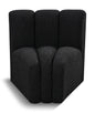 Arc - Boucle Fabric Curved Corner Chair