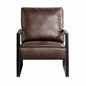 Classic Mid Century Modern Accent Chair With Durable Square Metal Frame, Armchair