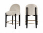 Torino - Counter Stool With Brushed Black Base