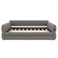 Upholstered Platform Bed With USB Charging And 2 Storage Drawers