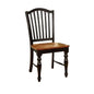 Dining Side Chairs (Set of 2) - Black / Oak