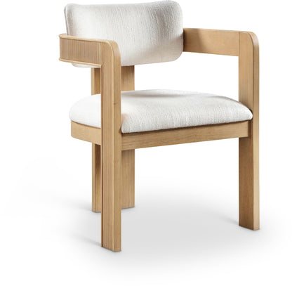 Sacha - Linen Dining Chair With Natural Base (Set of 2)