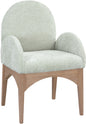 Waldorf - Chenille Dining Arm Chair With Natural Legs