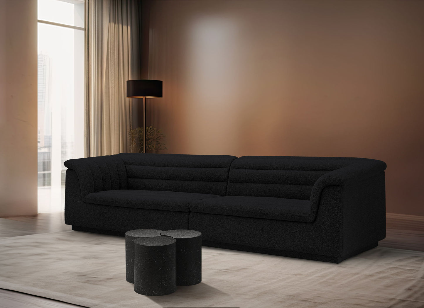 Dimple - 3 Piece Modular Coffee Table - Terazzo Finish