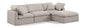 Indulge - Linen 4 Piece Modular Sectional With Chaise