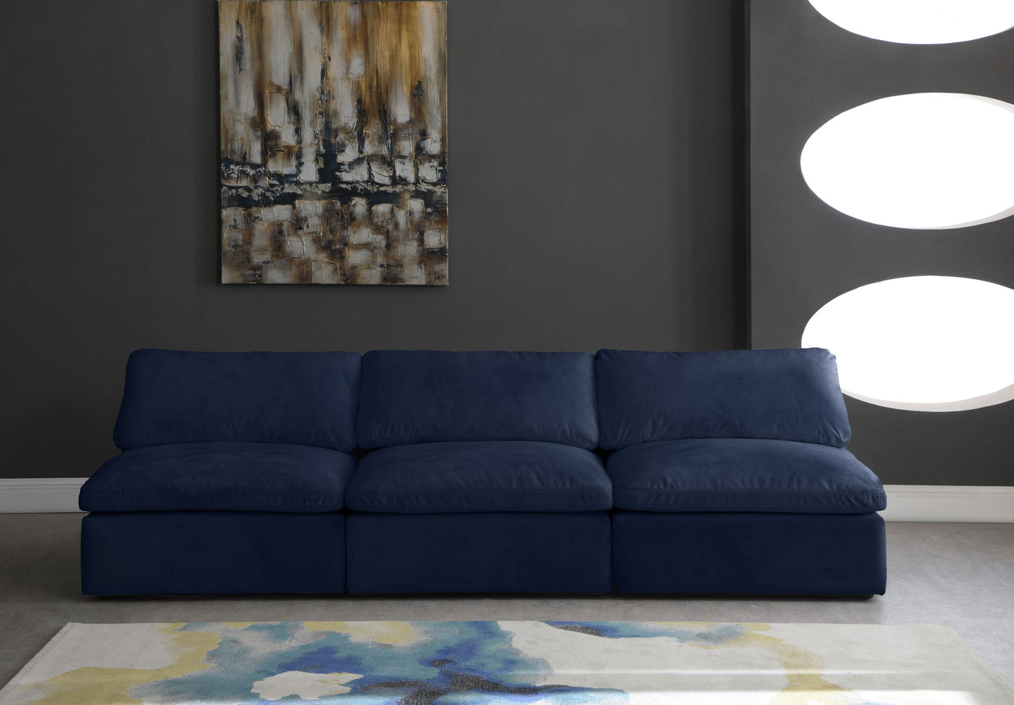 Cozy - Modular Armless 3 Seat Sofa