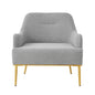 Modern Elegance Accent Chair With Curved Backrest