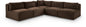 Shaggy - 5 Piece Modular Corner Armless Sectional