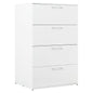 Bliss - Glossy 4 Drawer Jumbo Chest With Extra Deep Storage