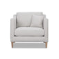 Chair With High Track Arms - Beige