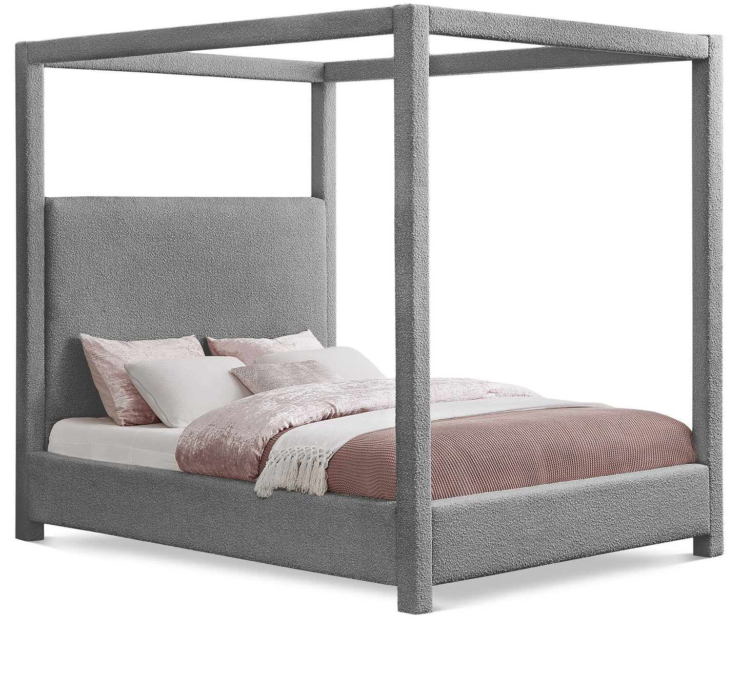 Eden - Boucle Fabric Upholstered Bed