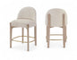 Torino - Counter Stool With Brushed Natural Base
