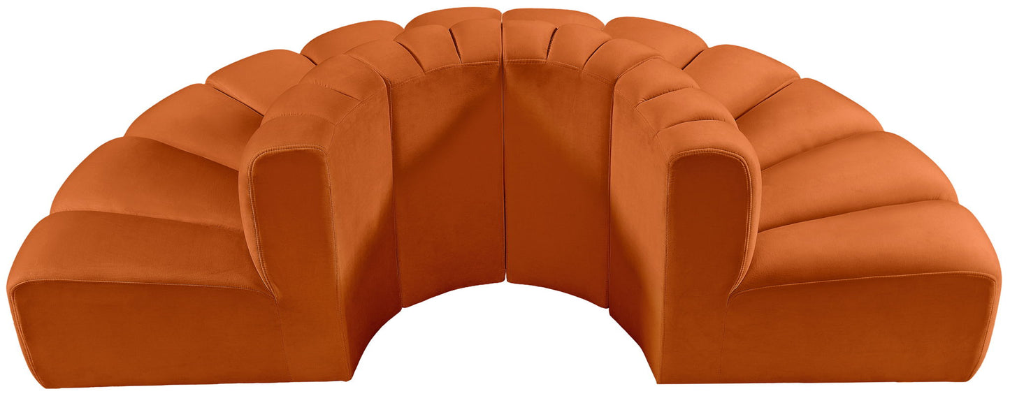 Arc - Velvet 4 Piece Modular Sofa