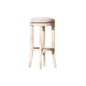 Backless Swivel Stool With Upholstered Seat