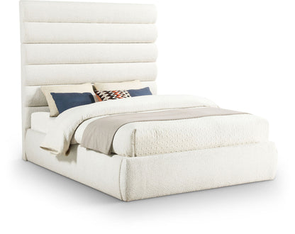 Adam - Boucle Fabric Bed With 70.5" Headboard