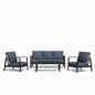 Modern 5 Seat Outdoor Patio Furniture Set With Coffee Table