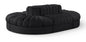 Rummi - Oval Velvet Performance Fabric Upholstered 6 Piece Modular Sectional