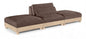 Turin - Chenille Fabric Upholstered Modular Sectional - Brown