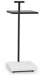 Mannill - Accent Table - Black / White