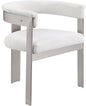 Romeo - Boucle Dining Chair With Silver Base (Set of 2)