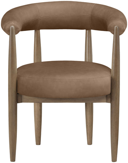 Sable - Vegan Leather Upholstered Dining Chair (Set of 2) - Brown Base